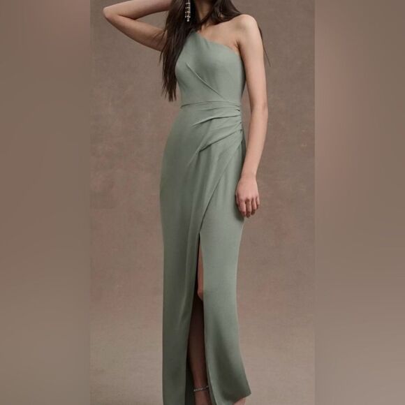 BHLDN Anthropologie Chloe one shoulder gown size 8 NWT - Picture 1 of 13